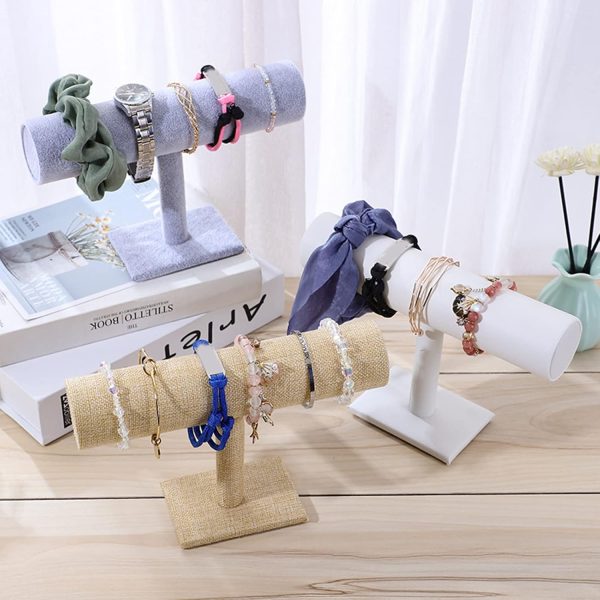 hejhncii Display Stand Jewellery Stand T-shaped Jewelry Display Accessory - Image 6