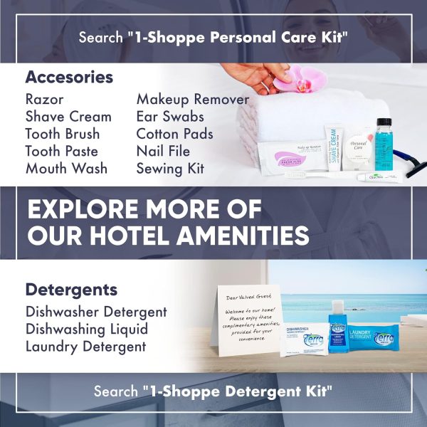 Personal Care Travel Size Toiletries | 1-Shoppe All-In-Kit Hotel Amenities - Image 6