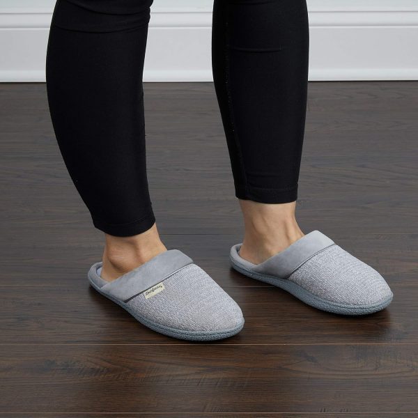 Dearfoams Women's Slip On Memory Foam Comfort Samatha Scuff House Slipper - Image 2
