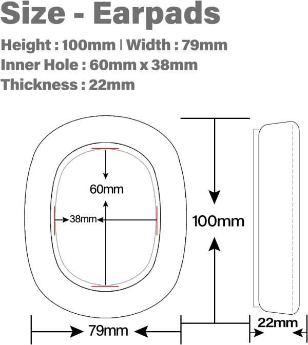 PX8 Ear Pads - TRANSTEK Replacement Ear Cushion Foam Compatible with Bowers - Image 6