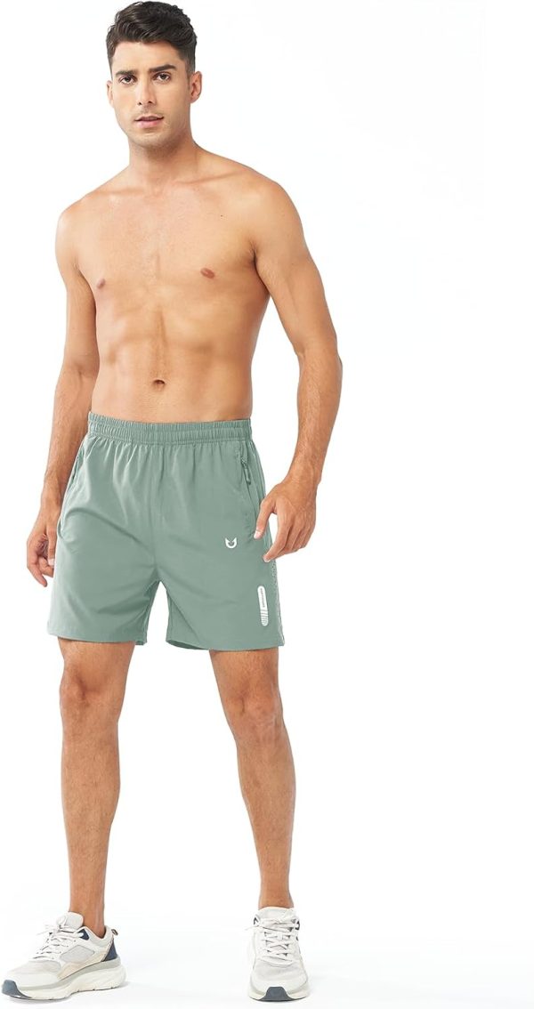 NORTHYARD Men's Athletic Running Shorts Quick Dry Workout Shorts 7"/ 5"/ 9" - Image 4