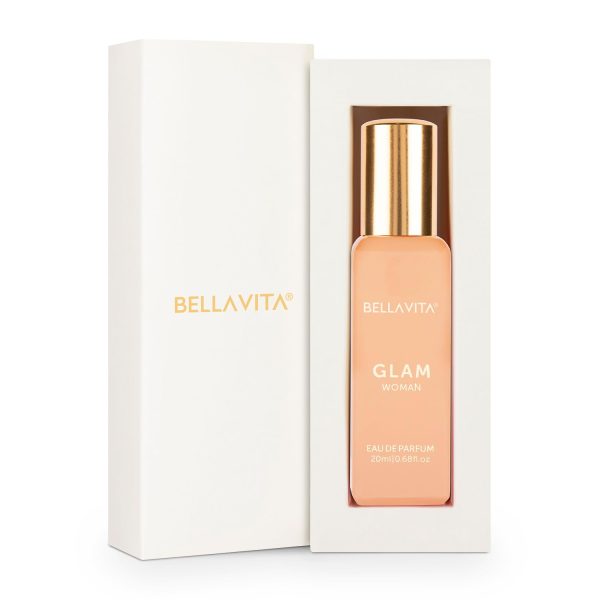 Organic GLAM Woman Eau De Parfum For Her with Jasmine, WHite Honey, Rose, - Image 6