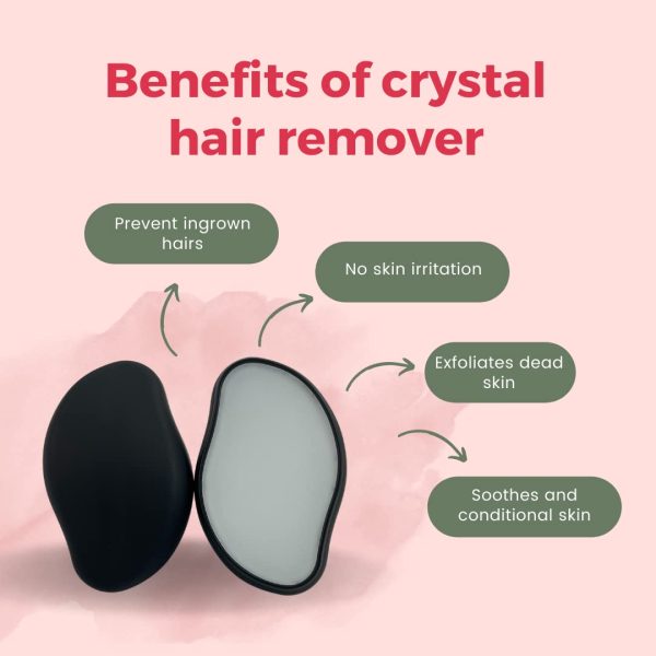 Crystal Hair Eraser for Women and Men, New Reusable Hair Eraser for Back - Image 2