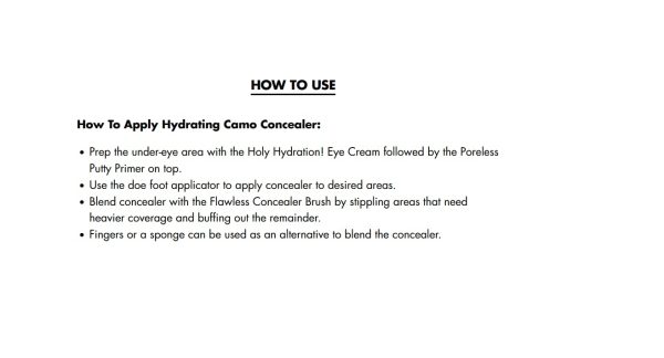 e.l.f. Hydrating Camo Concealer, Lightweight, Full Coverage, Long Lasting, - Image 5