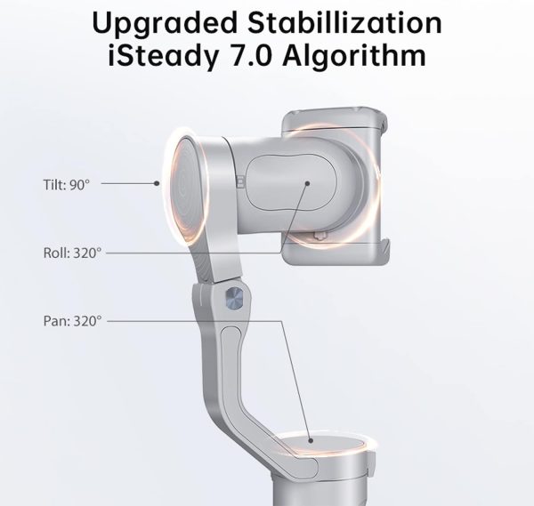 hohem iSteady XE KIT 3-Axis Smartphone Gimbal Stabilizer with Light for - Image 6