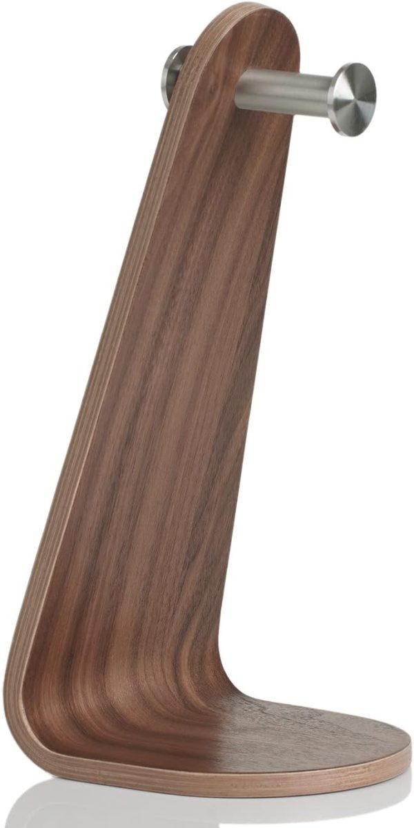 Universal Headphone Stand Wood, Walnut Headset Stand for Desk, Walnut - Image 6