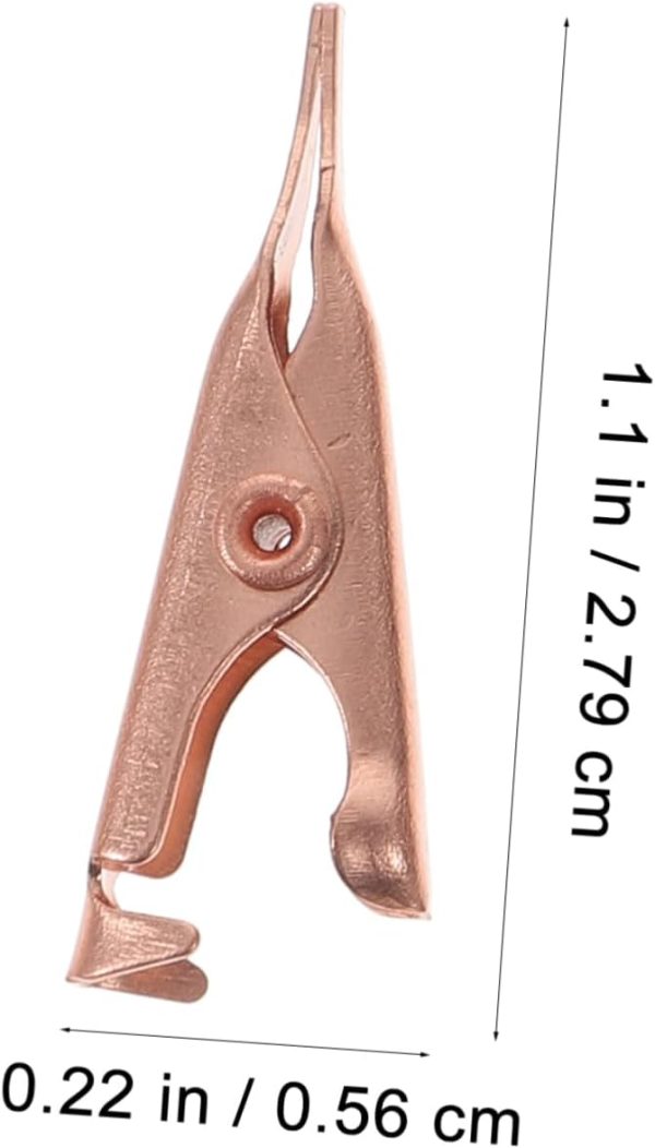 10pcs Pure Copper Alligator Clip Outlet Clip on Clamp Alligator Section - Image 2