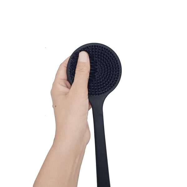 DNC Back Scrubber for Shower Soft Silicone Bath Body Brush with Long Handle - Image 3