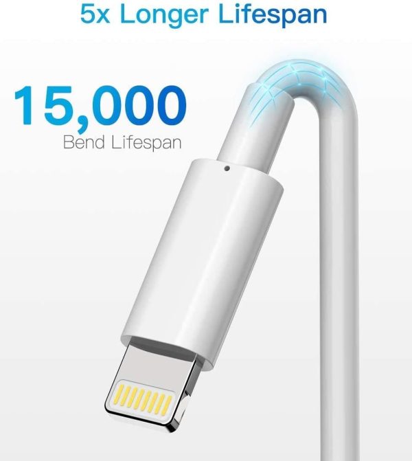 Lightning Cable MFi Certified - iPhone Charger 3Pack 6FT Lightning to USB A - Image 4