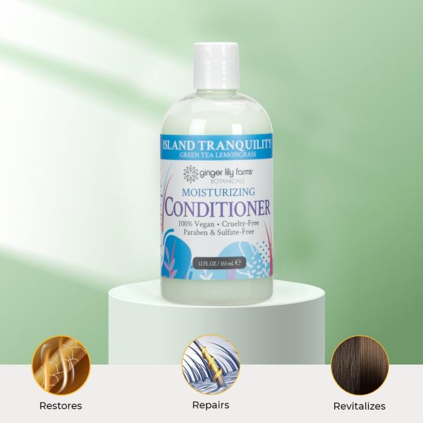 Ginger Lily Farms Botanicals Moisturizing Conditioner for Dry Hair, Island - Image 6