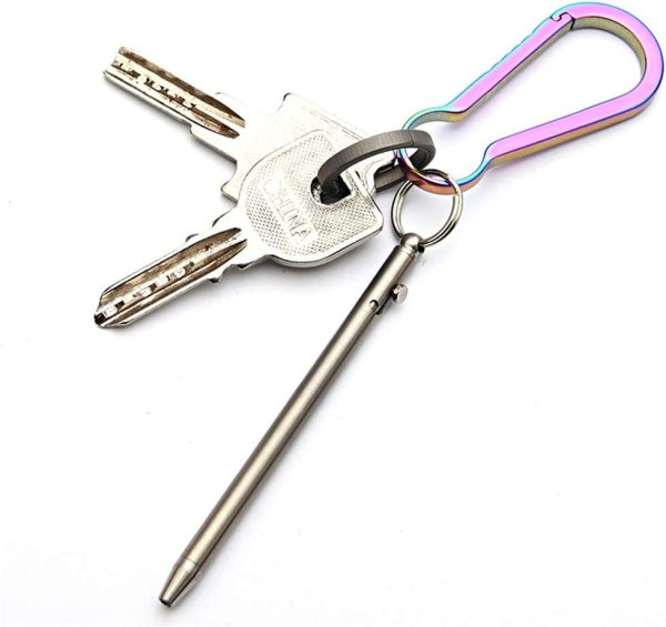 Multifunction Keychain Action Pen Stainless Steel Ballpoint Pen Pen - Image 2