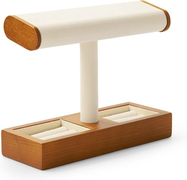 Oirlv Solid Wood Watch Display Stand T-bar Watch Stand for Men and Women - Image 8