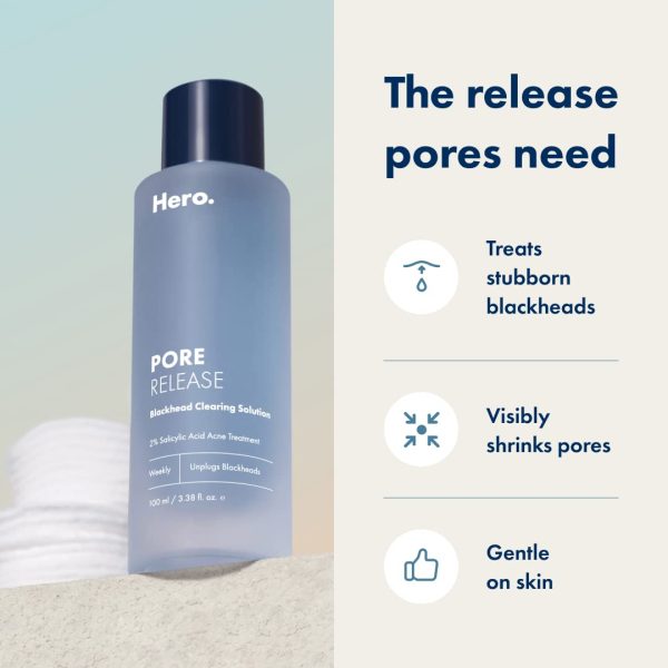 Hero Cosmetics Pore Release Blackhead Clearing Solution - Exfoliating Toner - Image 3