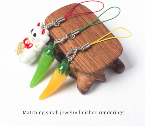 100 Pack Lobster Clasp Cords Strap Phone Charms Strap Lobster Claw Clasps - Image 2