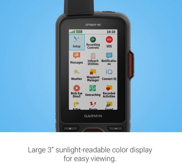 Garmin GPSMAP 66i, GPS Handheld and Satellite Communicator, Featuring - Image 3
