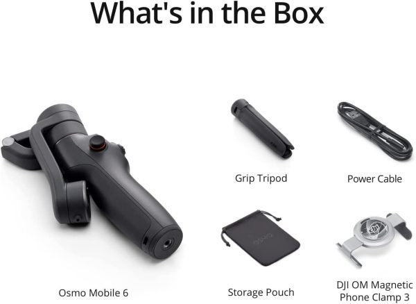 DJI Osmo Mobile 6 Smartphone Gimbal Stabilizer (Black) Accessory Bundle - Image 6