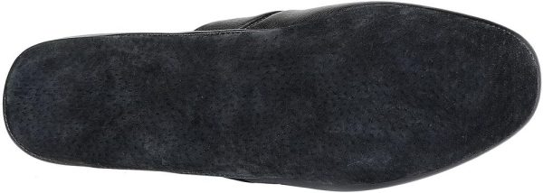 PAMIR Men's Genuine Leather Scuff Slippers with Memory Foam Insole and - Image 4