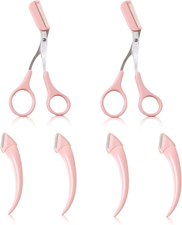 Eyebrow Trimmer Set,Eyebrow Scissors,Eyebrow Trimmer Scissors Tool,Eyebrow - Image 5