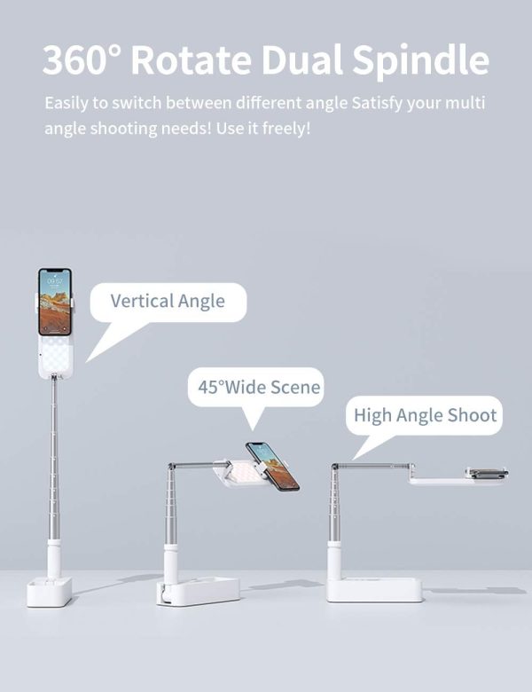 Viozon Extendable Selfie Stand 360° Rotation with Phone Holder, - Image 3