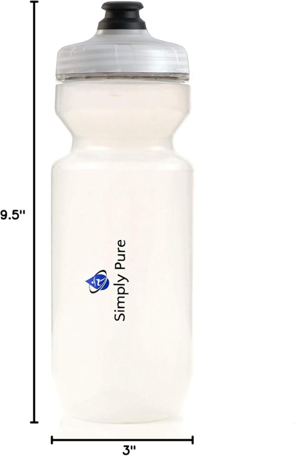 Simply Pure Purist 22 Oz BPA-Free, Sport & Bike Squeeze Water Bottle by - Image 8