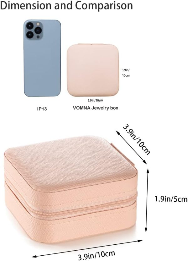 Mini Jewelry Travel Case,Small Jewelry Box,Traveling Jewelry - Image 6