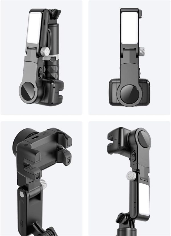 Gimbal Stabilizer for Smartphone 2 Axis Selfie Stick Tripod with Face - Image 4