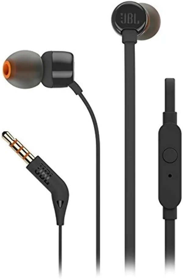 JBL T110 Pure Bass In-Ear Headphones - Blue - Image 3