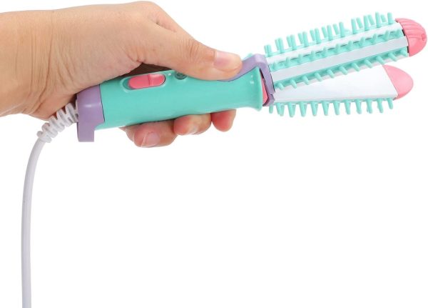 Mini Curling Iron Brush,Heated Round Styling Brush 2-in-1 Hair - Image 6