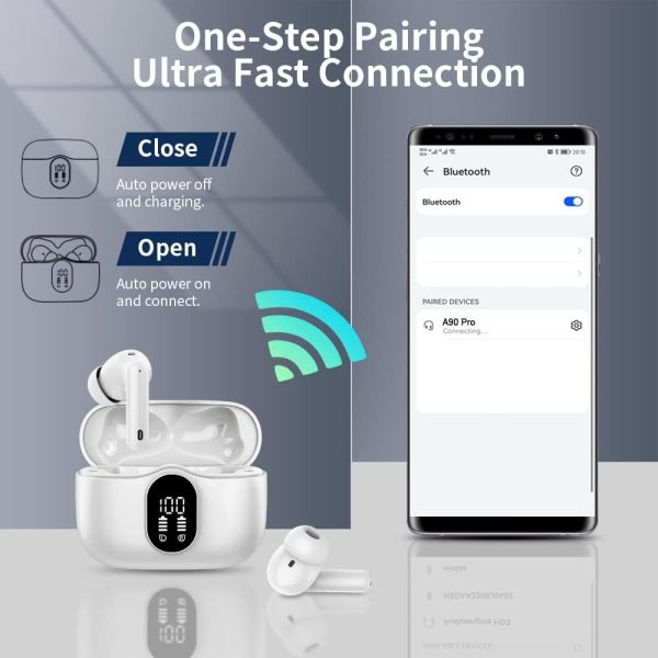 Wireless Earbuds Bluetooth 5.3 Headphones Bass Stereo Ear Buds with Noise - Image 5