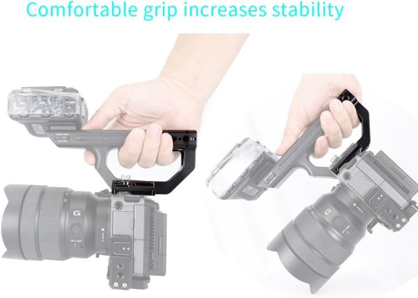 NICEYRIG FX3 FX30 XLR Handle Extension Kit, Circular-Style Extended Grip - Image 3