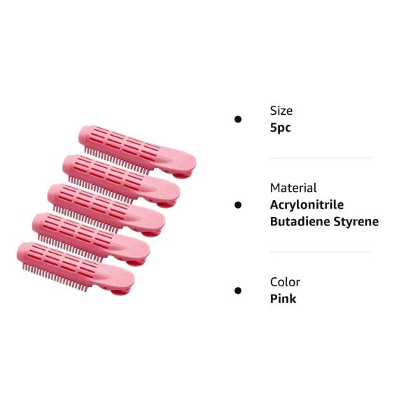 5Pcs Pink Volumizing Hair Root Clip Natural Fluffy Hair Root Clip, Volume - Image 4