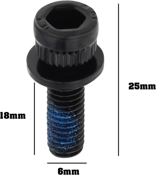 4Pcs M6x18mm MTB Caliper Bolts Bike Hydraulic Disc Brake Caliper Adapter - Image 4