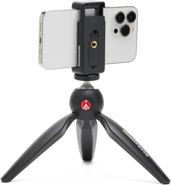 Manfrotto Mini Tripod with Universal Smartphone Clamp, Made in Italy, for - Image 3