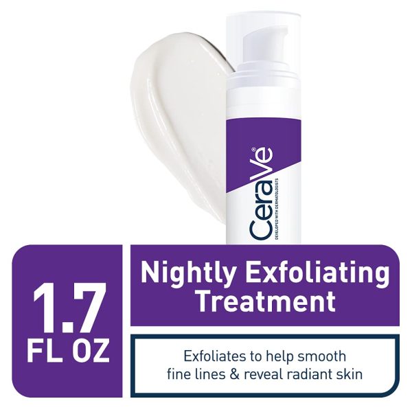 CeraVe Skin Renewing Nightly Exfoliating Treatment, Anti Aging Serum With - Image 2
