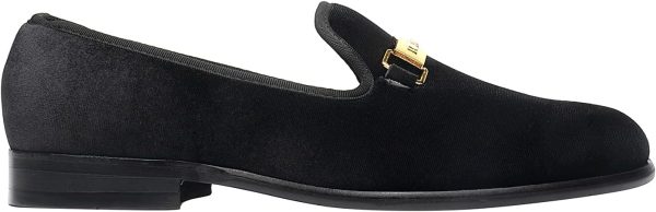 ELANROMAN Men's Loafers Gold Buckle Fashion Handmade Wedding Party Prom - Image 3