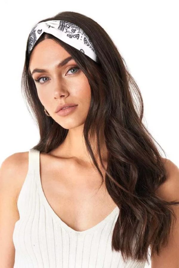 Huachi Bandana Headbands for Women Boho Elastic Hair Bands for Women's Hair - Image 5