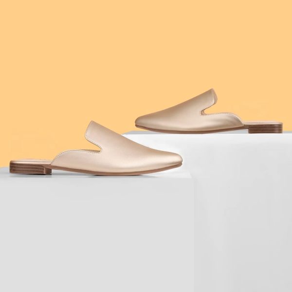MUSSHOE Mules for Women Flats Comfortable Pointed Toe Women Mules - Image 6