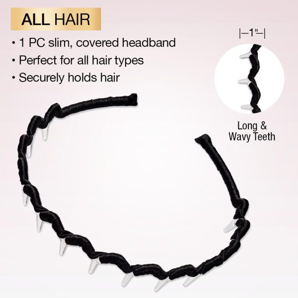 Conair Scunci Effortless Beauty Zig Zag headband - hair accessories for - Image 2