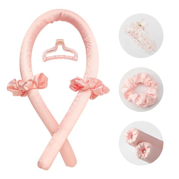 Heatless Curling Rod Headband No Heat Silk Ribbon Curling Rod Hair Roller - Image 5