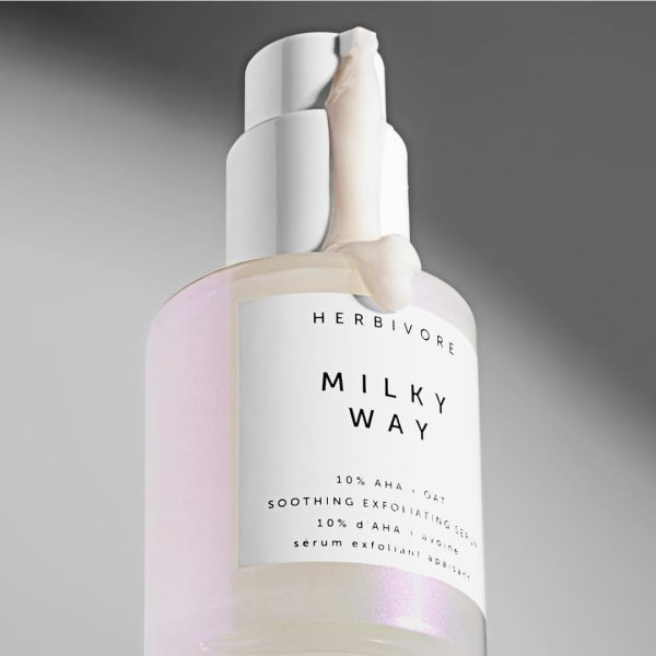 HERBIVORE Milky Way 10% AHA + Oat Soothing Exfoliating Serum – Multitasking - Image 3