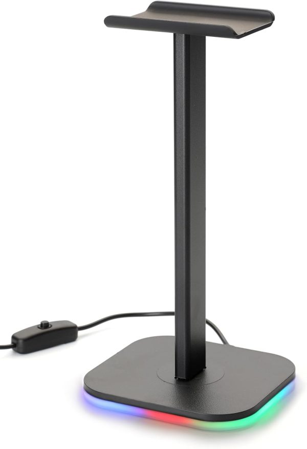Headphone stand for desk, headset stand, headphone holder desk 2 in 1, RGB - Image 6