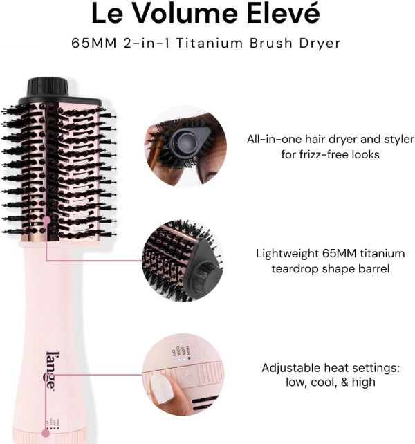 L'ANGE HAIR Le Volume Elevé 65MM 2-in-1 Titanium Brush Dryer | Dry and - Image 2