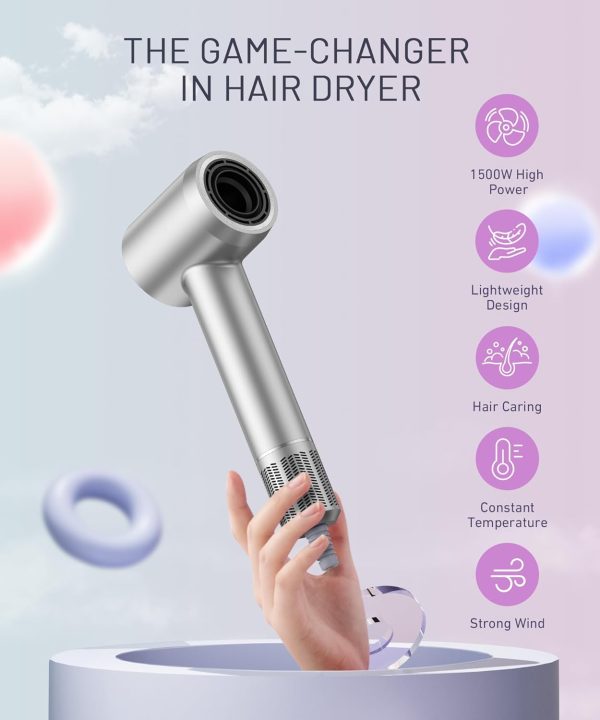 Hair Dryer - 150000 RPM High-Speed Brushless Motor Negative Ionic Blow - Image 7