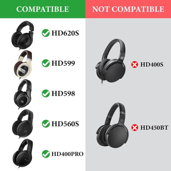 Geekria Audio Cable Compatible with Sennheiser HD620S, HD599SE, HD599, - Image 3