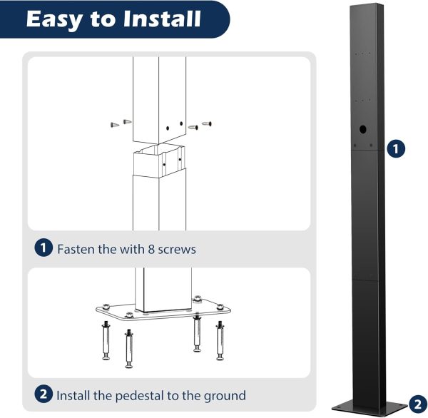 Tesla Charger Pedestal Outdoor,Tesla Pedestal for EV Charger Tesla Charger - Image 5