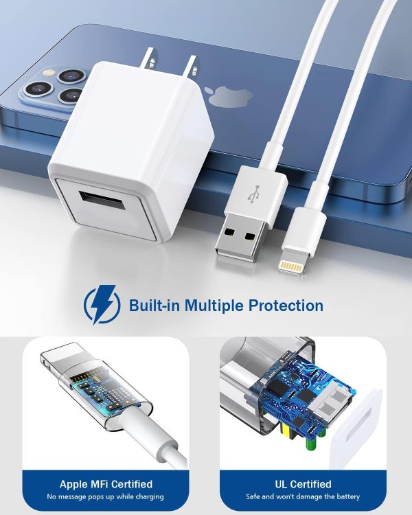 iPhone Charger,Long 6FT iPhone Charger 2Pack iPhone Cord 6feet USB to - Image 2