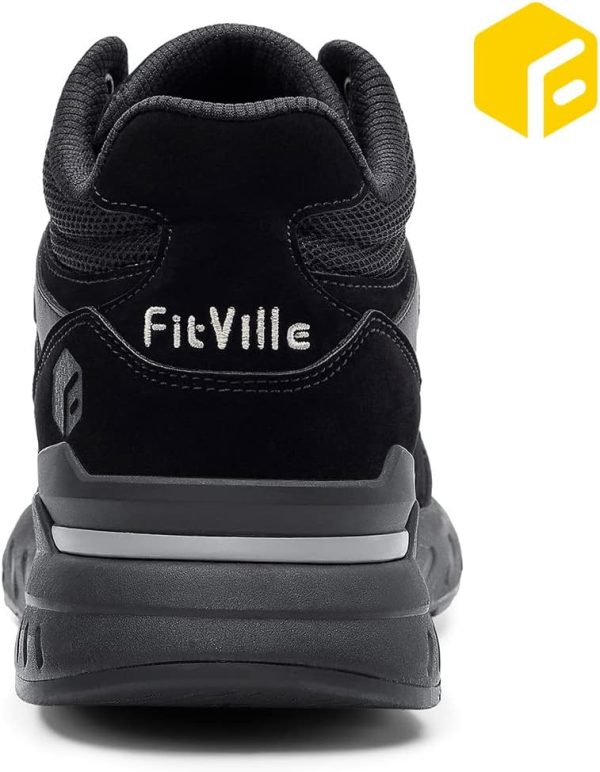 FitVille Wide Basketball Shoes for Men with Flat Feet Extra Wide High-top - Image 5