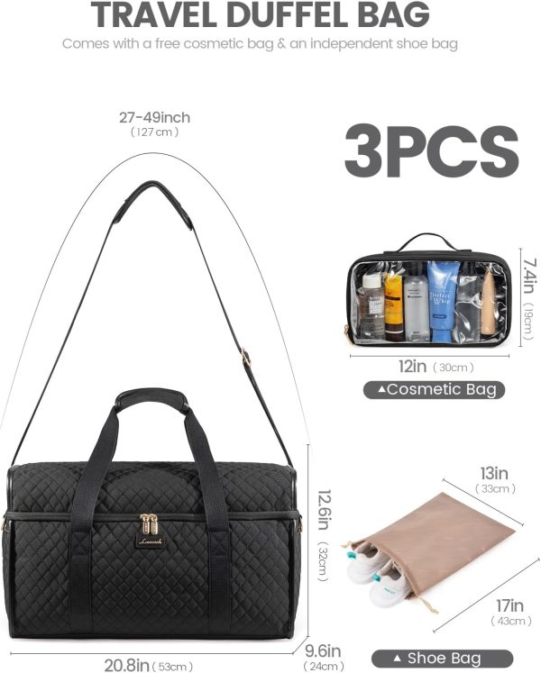 LOVEVOOK Travel Duffle Bag, Weekender Bags For Women, Carry On Duffel Bags - Image 5
