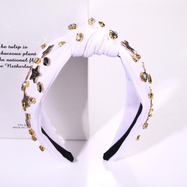 New Years Eve Headband for Women 2025 Happy New Year Star Headband Crystal - Image 4