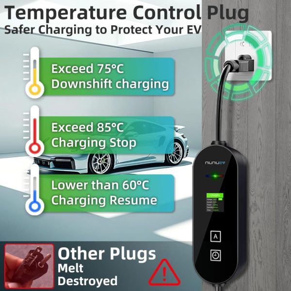Level 1+2 EV Charger,8~16 Amp Electric Car Charger 110~240V,Electric - Image 6